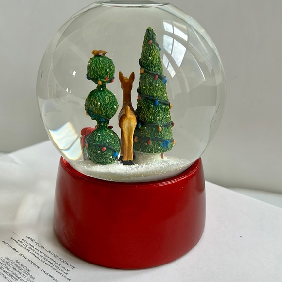 Nordstorm Holiday Snow Globe Deer with Christmas tree - Picture 2 of 7